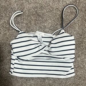 Altar'd State Black and White Striped Camisole